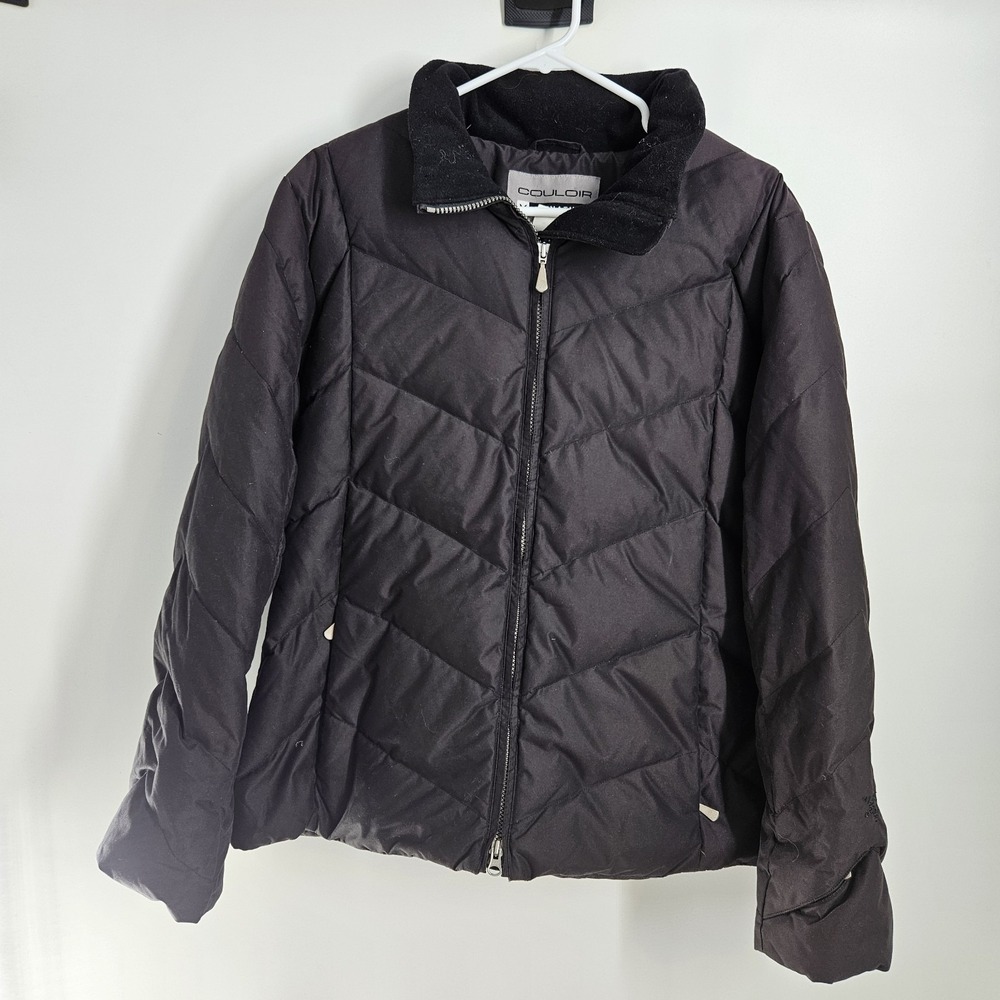 Couloir Signature Womens Size Large Black Puffer Jacket Full Zip‎